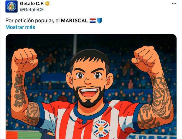 ¡Ídolo! Ya hay una “batalla” con “Mariscal” y todo: ¿quien quiere más a Alderete, Getafe o Paraguay?