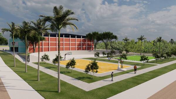Desean construir un nuevo polideportivo en Villarrica. Tambien arreglar avenida Italia