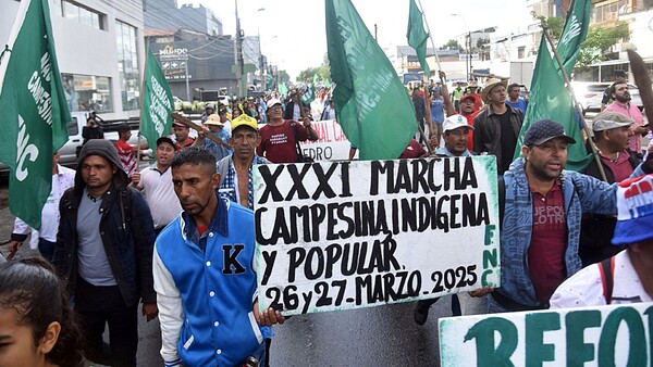 Campesinos marcharon contra el Gobierno y por la unidad opositora