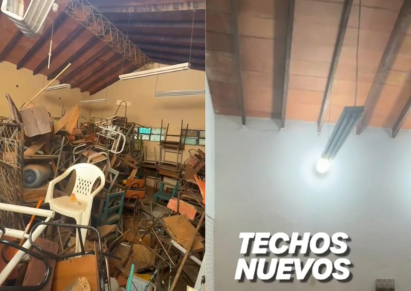 VIDEO | Antes y después: así quedó la escuela San Juan Bautista tras la gestión de Edgar López - San Lorenzo Hoy