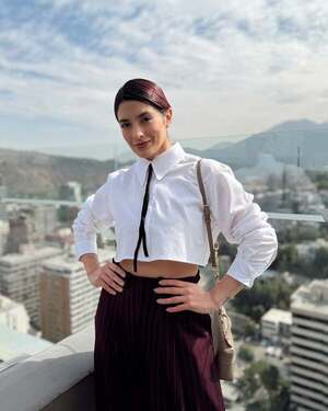 Kassandra Frutos con Mario Casas - Teleshow