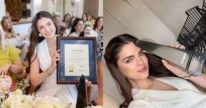 La Nación / Nadia Ferreira recibió el título de “Mujer Destacada” en Miami