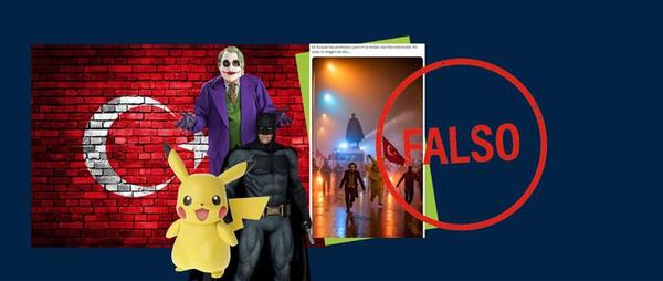 Informaron que personajes como Picachu , Spiderman y otros en protestas de Turquía son falsos
