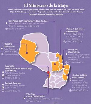 Centros Regionales del MinMujer brindan servicios gratuitos en área sicológica, jurídica y social - .::Agencia IP::.