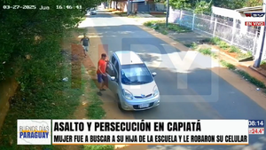 Video: Autochorros asaltan a una mujer en Capiatá
