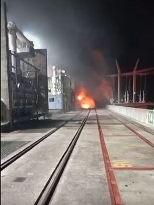(VIDEO). Incendio en una unidad de la central hidroeléctrica de Yacyretá