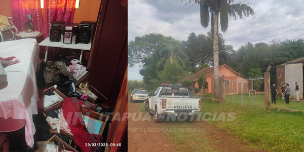 VIOLENTO ASALTO EN UNA VIVIENDA DE CAPITÁN MIRANDA