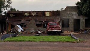 Fuerte temporal en Katueté deja cuantiosos daños materiales