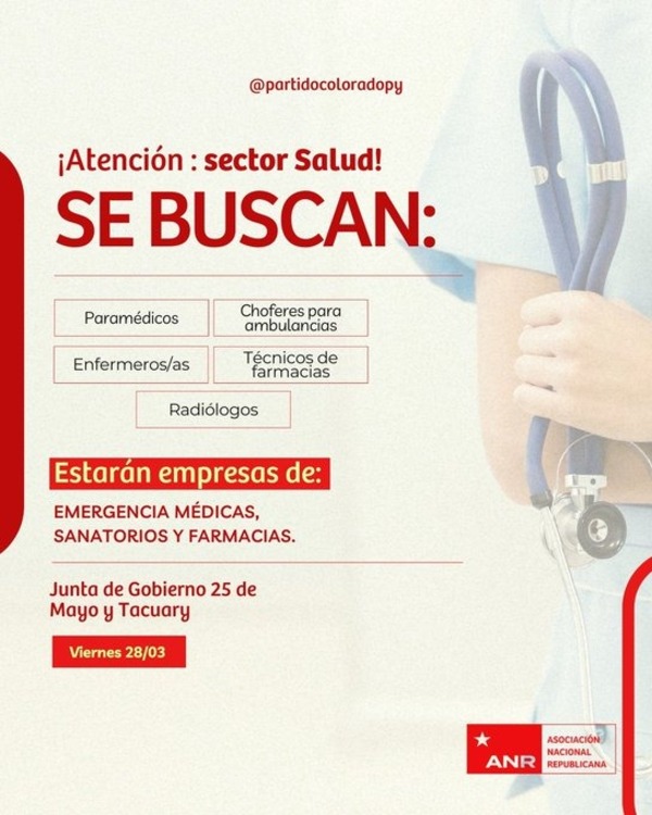 ANR reunió a más de 1.000 postulantes en feria de empleo del sector salud - ADN Digital