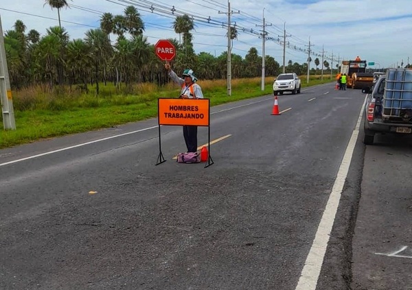 Continúan las obras sobre la ruta PY-12