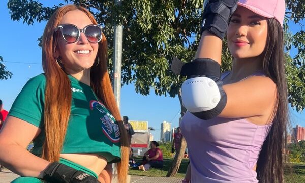 ¡Lo logró! Laurys Dyva ya es toda una pro patinando