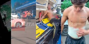 JOVEN ATACADO CON BALINES DE GOMA HABRÍA COLMADO LA PACIENCIA DEL GUARDIA