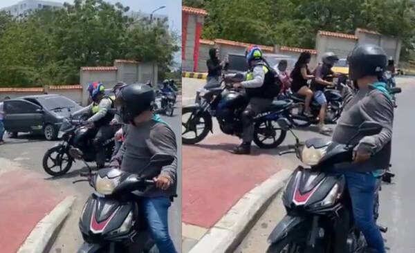 A plena luz del día, pilló a su “pierna peluda” saliendo del motel con la “otra”, que huyó en mototaxi