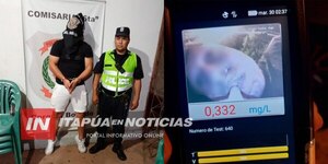 TRAS PERSECUCIÓN, APREHENDEN A UN CONDUCTOR ALCOHOLIZADO