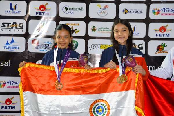 Tenis de mesa: Bianca Antar y Paula Benítez, medalla de oro en Ecuador - Polideportivo - ABC Color