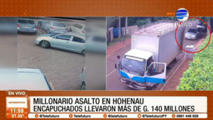 Millonario asalto en Hohenau: robaron G. 140 millones