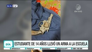 Estudiante de 14 años llevó un arma a la escuela