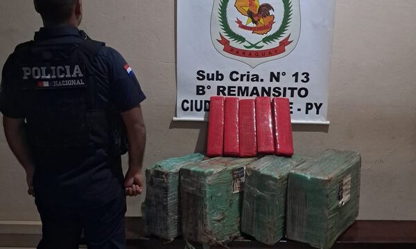 Hallan marihuana prensada a orillas del Paraná
