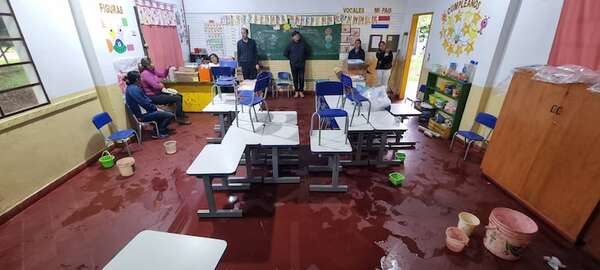 Denuncian que llueve más adentro que afuera en una escuela de Tañarandy en San Ignacio - Nacionales - ABC Color