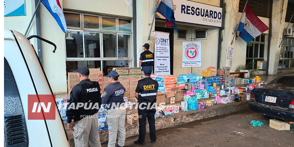 INCAUTAN MERCADERÍAS DE DUDOSA PROCEDENCIA EN UN OPERATIVO SOBRE LA RUTA PY06