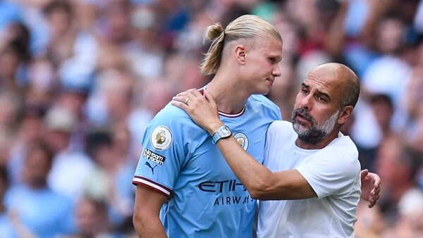 Versus / Guardiola anuncia que Haaland estará de baja de "5 a 7 semanas" con Manchester City