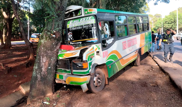 Ómnibus chatarra perdió los frenos, causó un accidente y dejó varios heridos - Noticiero Paraguay