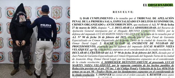 Sobreseen definitivamente a supuesto traficante de armas 