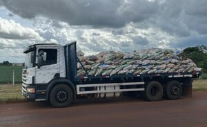 Tras más de 24 horas, liberan camión cargado con mandioca 