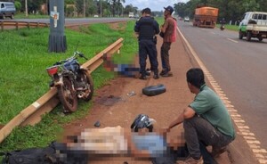 Accidente de tránsito en Minga Guazú deja dos lesionados 