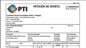 Fundación de Itaipú solicita equipamiento de espionaje