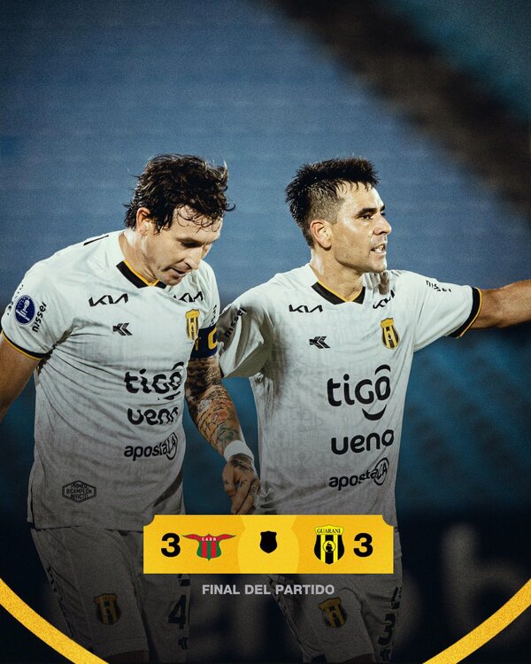 Guarani rescata un valioso empate jugando de visitante en la Sudamericana - .::Agencia IP::.