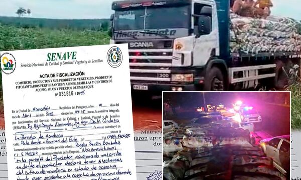 Irregularidades, llantos y reclamos tras requisa de camión con más de 10 mil kilos de mandioca – Diario TNPRESS