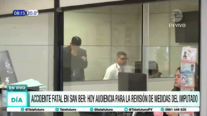 Accidente fatal en San Bernardino: Audiencia de revisión de medidas del imputado