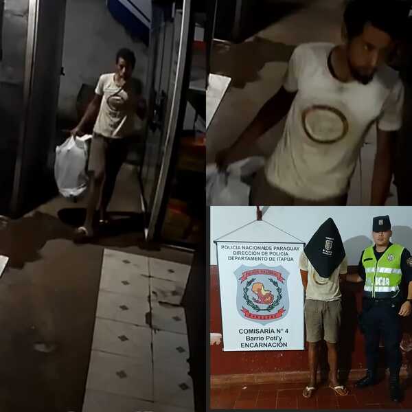 Detienen a Hombre con Antecedentes por Hurto de Calzados Deportivos en Encarnación