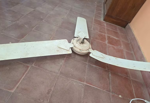 Dos alumnos resultaron golpeados tras la caída de un ventilador en Tebicuarymí - Noticiero Paraguay