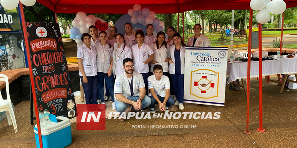 ALUMNOS DE LA CARRERA DE ENFERMERÍA DE LA UCI REALIZARON JORNADA DE ATENCIONES
