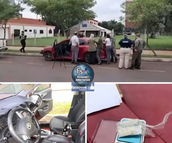 Tatacho se quedó dormido con cocaína y cerveza en plena costanera de Encarnación