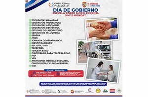 Gobernación realizará Día de Gobierno este viernes en el Km. 12 Monday | DIARIO PRIMERA PLANA