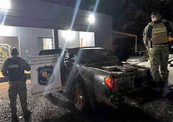 Incautan camioneta con 1.400 kilos de marihuana en Canindeyú | DIARIO PRIMERA PLANA