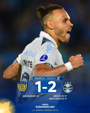 Luqueño no jugó mal, pero terminó perdiendo ante Gremio