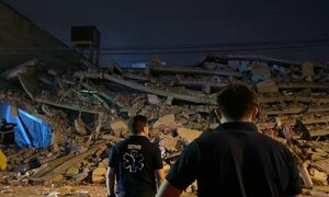 (VIDEO) ¡Miedo en Encarnación! ¡Colapsó edificio en construcción!