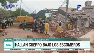 Encarnación: Hallan un cuerpo tras derrumbe de edificio en construcción