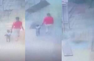 [VIDEO] Se salvaron de milagro: de la nada, explotó un registro de la Ande pero “algo” los salvó