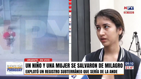 ¡Una heroína! Habló la niñera que salvó a un bebé de la explosión de registro subterráneo de la ANDE