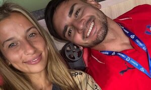 La novia del “Bocón” Torres compartió un divertido video de la noche en que clavó tres goles