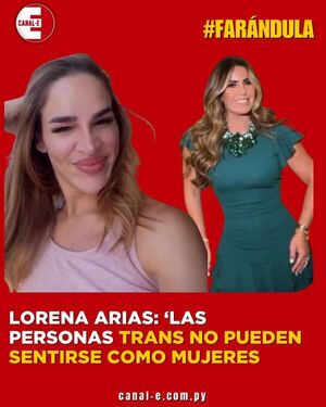 Lorena Arias: ‘Las personas trans no pueden sentirse como mujeres