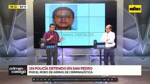 Video: detienen a policía por supuesto robo de armas de Criminalística y recuperan una de las pistolas - Crimen y castigo - ABC Color