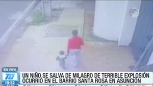 ¡Terrible! Niño se salva milagrosamente de explosión en Asunción