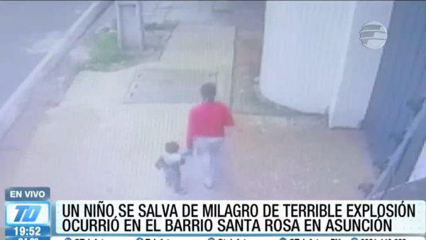 ¡Terrible! Niño se salva milagrosamente de explosión en Asunción
