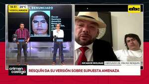 Óscar Akãchara ejerce el derecho a réplica: “No hay forma de demostrar la amenaza”, dice su abogado - Crimen y castigo - ABC Color